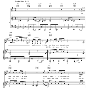 Elton John Hearts Have Turned To Stone Musik Noten - Piano, Vocal & Guitar Chords - 105175-0