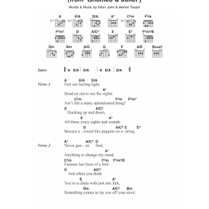 Elton John Hello Hello (From 'Gnomeo and Juliet') Musik Noten - Guitar Chords/Lyrics - 111597-0
