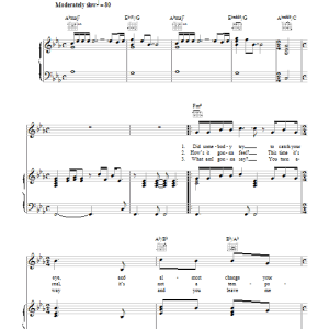Elvis Costello & Burt Bacharach The Long Division Musik Noten - Piano, Vocal & Guitar Chords - 40404-0