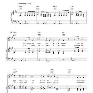 Elvis Costello & Burt Bacharach Toledo Musik Noten - Piano, Vocal & Guitar Chords - 40406-0