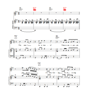 Elvis Costello I Wanna Be Loved Musik Noten - Piano, Vocal & Guitar Chords - 13688-0