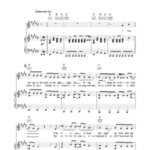 Elvis Costello Radio, Radio Musik Noten - Piano, Vocal & Guitar Chords - 34251-0