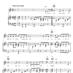 Elvis Presley I Slipped, I Stumbled, I Fell Musik Noten - Piano, Vocal & Guitar Chords - 121109-0