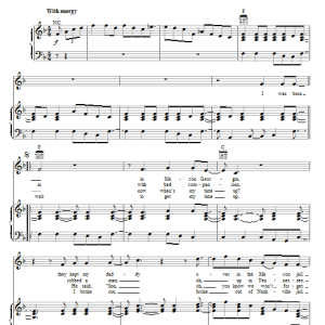 Elvis Presley I Washed My Hands In Muddy Water Musik Noten - Piano, Vocal & Guitar Chords - 77845-0