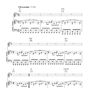 Embrace Ashes Musik Noten - Piano, Vocal & Guitar Chords - 40928-0