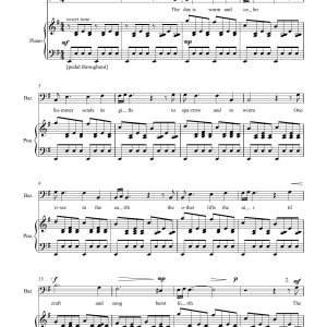 Emily Hall A Simple Neo-Georgian Summer (for baritone and piano) Musik Noten - Piano & Vocal - 45850-0
