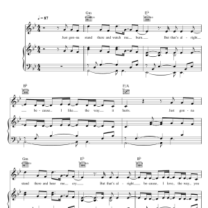 Eminem Love The Way You Lie (featuring Rihanna) Musik Noten - Piano, Vocal & Guitar Chords - 103128-0