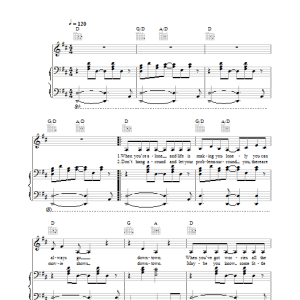 Emma Bunton Downtown Musik Noten - Piano, Vocal & Guitar Chords - 37232-0