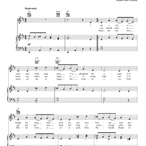 English Sea Chantey The Rambling Sailor Musik Noten - Piano, Vocal & Guitar Chords - 87947-0