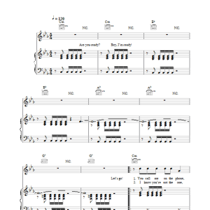 Enrique Iglesias Not In Love Musik Noten - Piano, Vocal & Guitar Chords - 28193-0