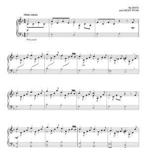 Enya A Day Without Rain Musik Noten - Piano Solo - 171989-0