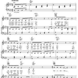 Enya Amarantine Musik Noten - Piano, Vocal & Guitar Chords - 54057-0