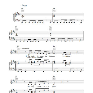 Erasure In My Arms Musik Noten - Piano, Vocal & Guitar Chords - 17638-0