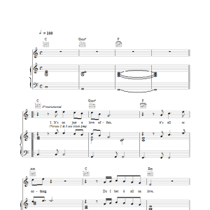 Erasure Love Affair Musik Noten - Piano, Vocal & Guitar Chords - 17639-0