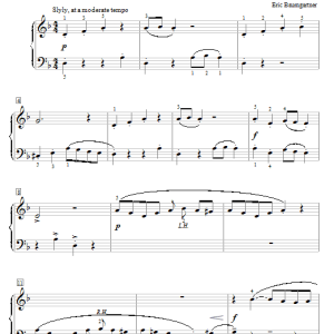 Eric Baumgartner Black Cat Chat Musik Noten - Educational Piano - 72731-0
