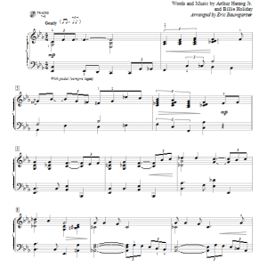 Eric Baumgartner God Bless' The Child Musik Noten - Educational Piano - 96764-0