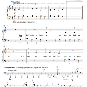 Eric Baumgartner Lean And Mean (Lead Guitar) Musik Noten - Educational Piano - 80552-0