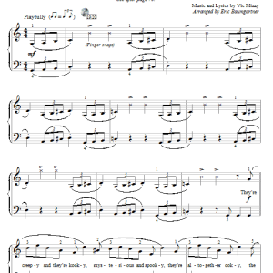 Eric Baumgartner The Addams Family Theme Musik Noten - Educational Piano - 54314-0
