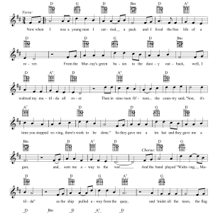Eric Bogle And The Band Played Waltzing Matilda Musik Noten - Lead Sheet / Fake Book - 38967-0