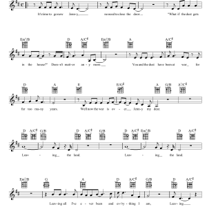 Eric Bogle Leaving The Land Musik Noten - Lead Sheet / Fake Book - 39276-0