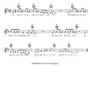 Eric Bogle Now I'm Easy Musik Noten - Lead Sheet / Fake Book - 39081-0
