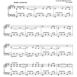 Eric Carmen All By Myself (in the style of Bela Bartok) Musik Noten - Piano Solo - 94561-0