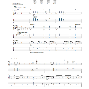 Eric Church Hungover & Hard Up Musik Noten - Guitar Tab - 92935-0