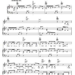 Eric Church Love Your Love The Most Musik Noten - Piano, Vocal & Guitar Chords - 72517-0