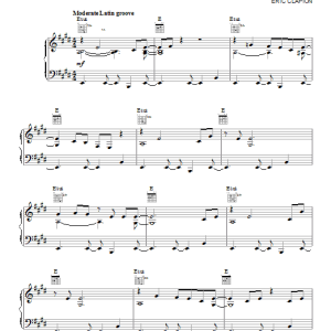 Eric Clapton Believe In Life Musik Noten - Piano, Vocal & Guitar Chords - 18897-0