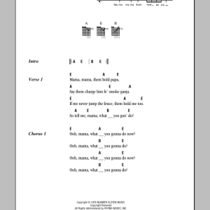 Eric Clapton Whatcha Gonna Do Musik Noten - Guitar Chords/Lyrics - 79509-0