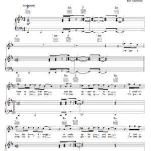 Eric Hutchinson You've Got You Musik Noten - Piano, Vocal & Guitar Chords - 72691-0