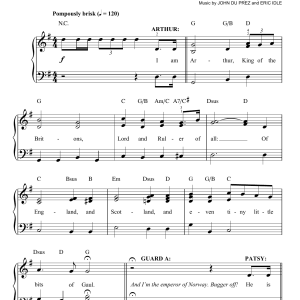Eric Idle King Arthur's Song (from Monty Python's Spamalot) Musik Noten - Easy Piano - 159733-0