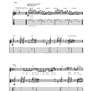 Eric Johnson Forty Mile Town Musik Noten - Guitar Tab - 71336-0