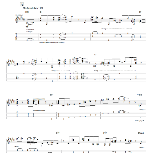 Eric Johnson Tribute To Jerry Reed Musik Noten - Guitar Tab - 71144-0
