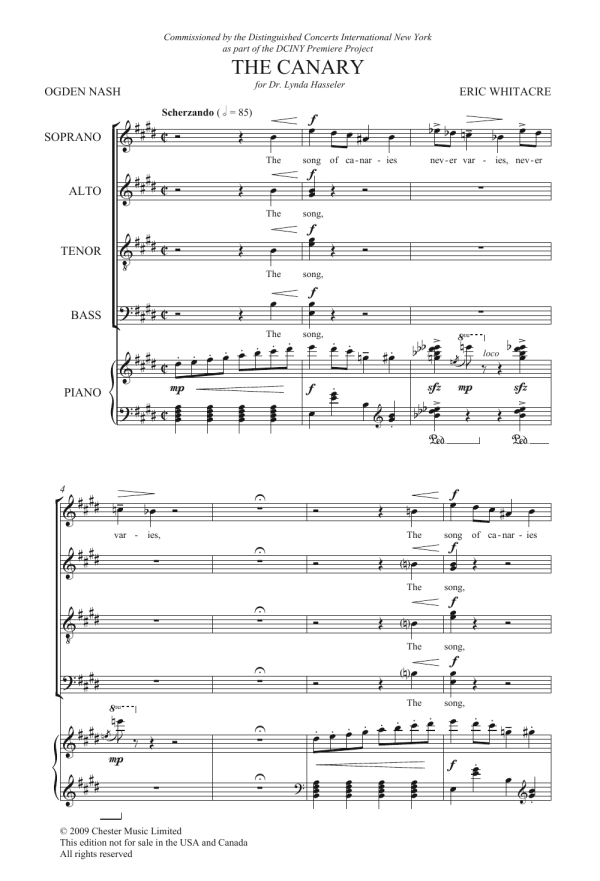 Eric Whitacre Animal Crackers, Vol. 2 Musik Noten - SATB Choir - 121974-0