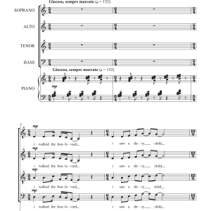 Eric Whitacre I Walked The Boulevard (From 'The City And The Sea') Musik Noten - SATB Choir - 121977-0