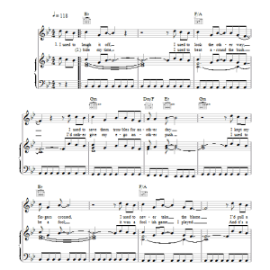 Erik Hassle Hurtful Musik Noten - Piano, Vocal & Guitar Chords - 101311-0