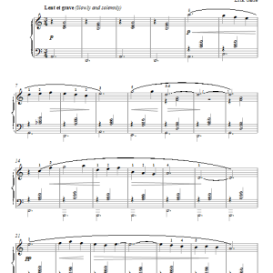 Erik Satie Gymnopedie No. 3 Musik Noten - Piano Solo - 86959-0