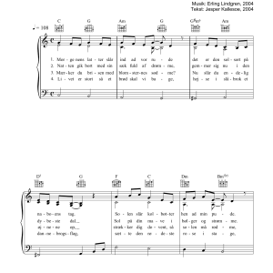 Erling Lindgren I Dag Morgenens Latter Musik Noten - Piano, Vocal & Guitar Chords - 34137-0