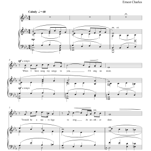 Ernest Charles When I Have Sung My Songs Musik Noten - Piano & Vocal - 177815-0