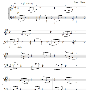Ernest J. Kramer Cascading Waters Musik Noten - Educational Piano - 54429-0