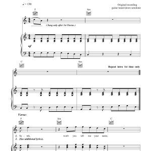 Eskimo Joe Sarah Musik Noten - Piano, Vocal & Guitar Chords - 38638-0