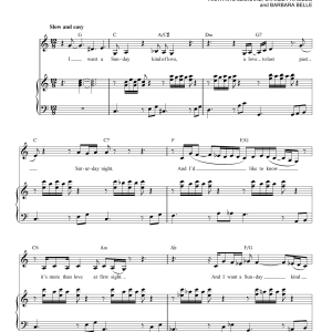 Etta James A Sunday Kind Of Love Musik Noten - Piano & Vocal - 160881-0