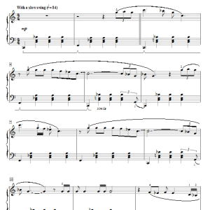 Eugénie Rocherolle Late Night Blues Musik Noten - Piano Solo - 58982-0