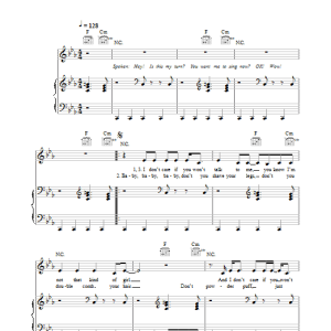 Eurythmics I Need A Man Musik Noten - Piano, Vocal & Guitar Chords - 38711-0