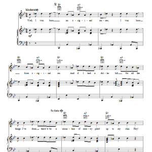 Eurythmics Missionary Man Musik Noten - Piano, Vocal & Guitar Chords - 87979-0