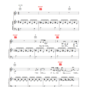 Eurythmics Peace Is Just A Word Musik Noten - Piano, Vocal & Guitar Chords - 17374-0