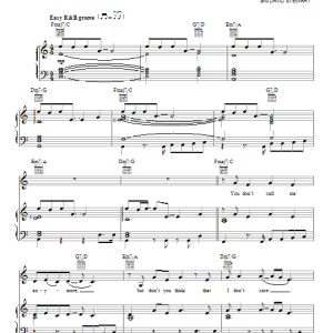 Eurythmics Was It Just Another Love Affair? Musik Noten - Piano, Vocal & Guitar Chords - 87977-0