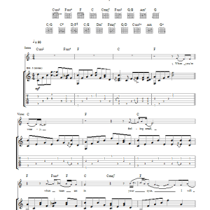 Eva Cassidy Bridge Over Troubled Water Musik Noten - Guitar Tab - 47895-0