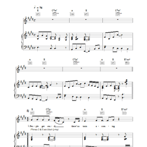 Eva Cassidy People Get Ready Musik Noten - Piano, Vocal & Guitar Chords - 33874-0